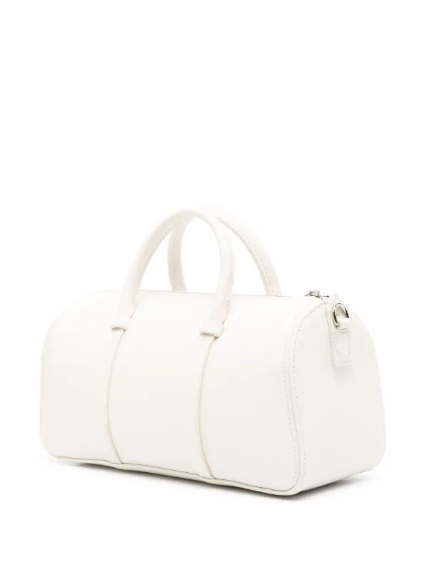 Longchamp logo-debossed Leather Tote Bag | White | FARFETCH