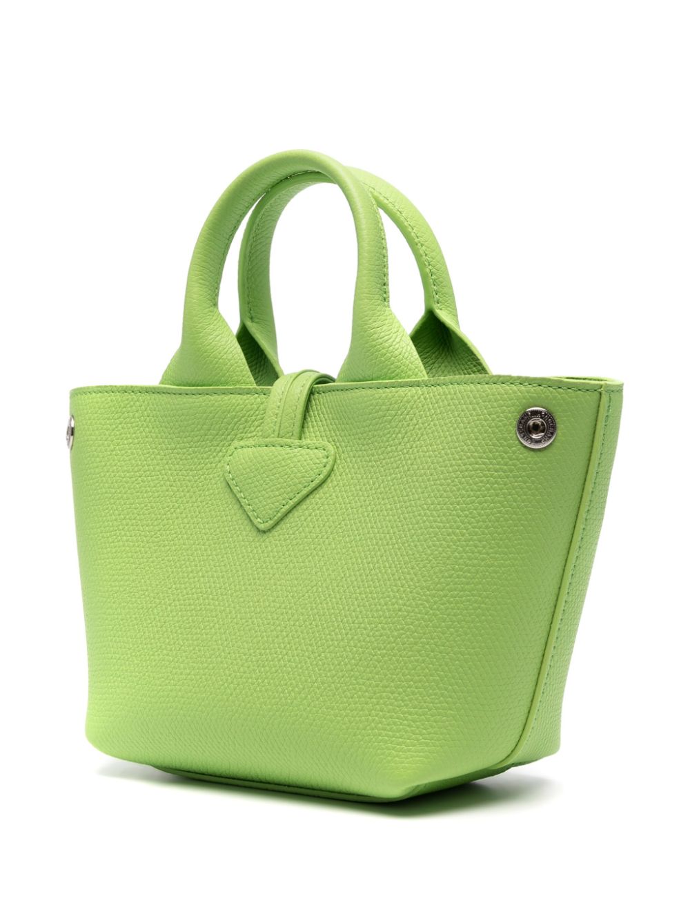 Shop Longchamp Xs Le Roseau Essential Leather Bucket Bag In Green