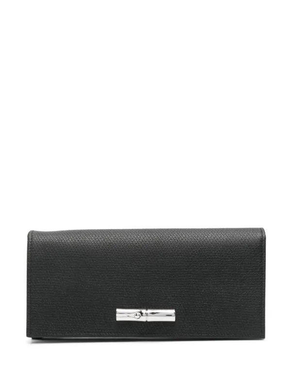 Longchamp Le Roseau Flap Wallet Black FARFETCH AE