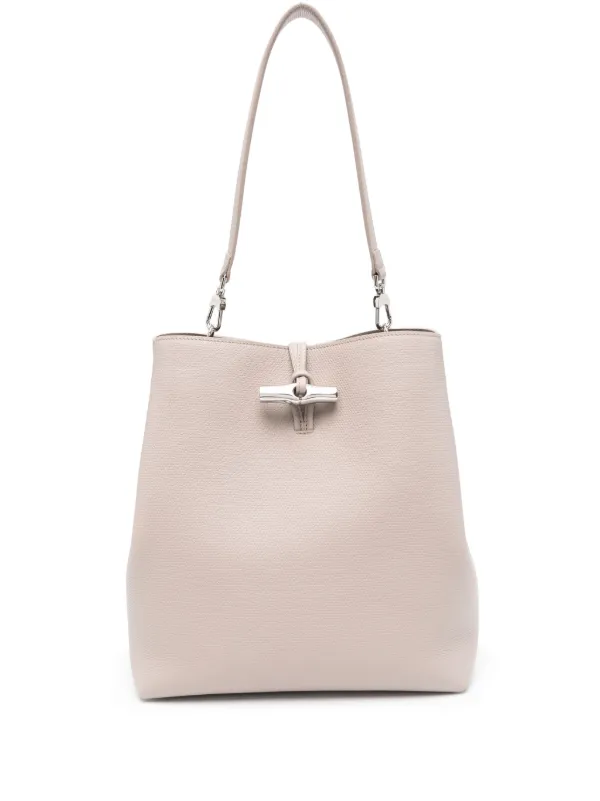 Longchamp medium roseau leather tote sale