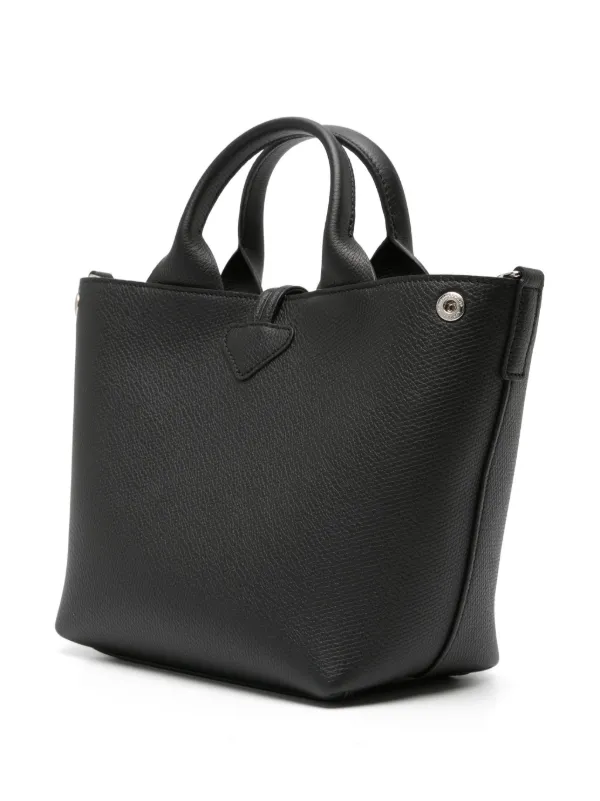 Longchamp Small Le Roseau Tote Bag | Black | FARFETCH JO