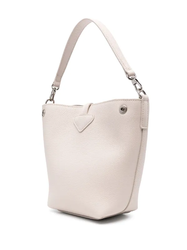 【関税&送料込】Longchamp Paris Le Roseau Leather Bucket Bag Le Roseau XS Bucket bag Chestnut - Leather | Longchamp US