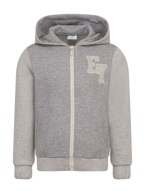 Eleventy Kids hoodie en coton à logo brodé
