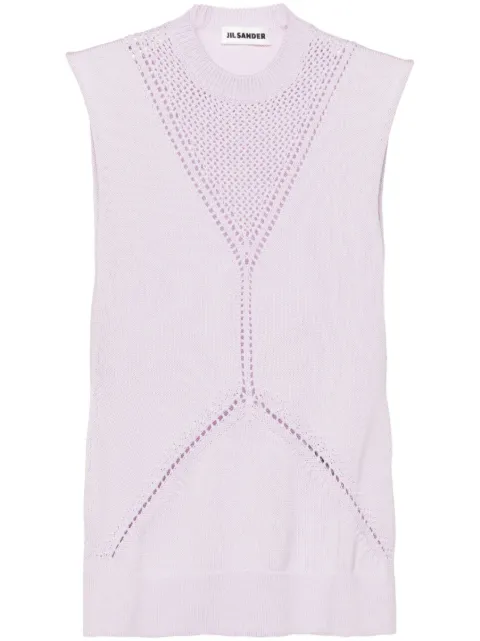Jil Sander sleeveless knitted top