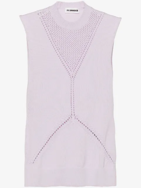 Jil Sander Mouwloze top