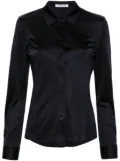 Helmut Lang classic-collar jersey shirt - Blue