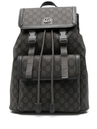 Gucci Rucksack Aus GG Supreme Canvas Grau FARFETCH DE