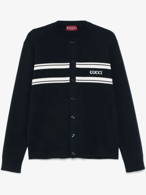 Gucci كارديغان بشعار بحياكة إنتارسيا