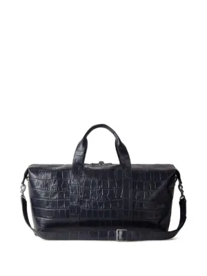 MULBERRY ブラック ヘビーグレイン 引っ掛かる シティ ボストン