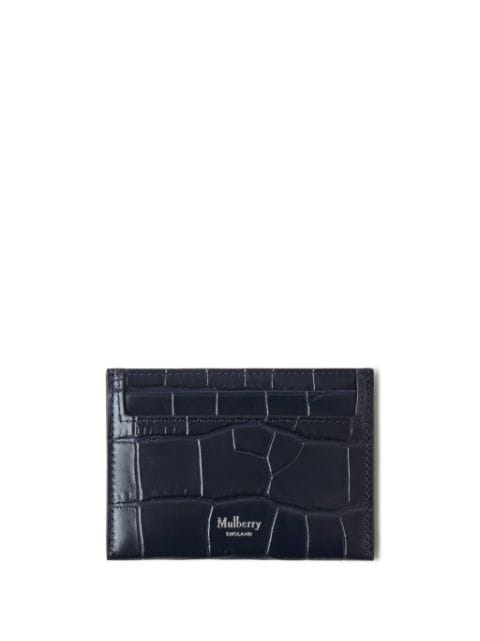 Mulberry crocodile-effect leather cardholder