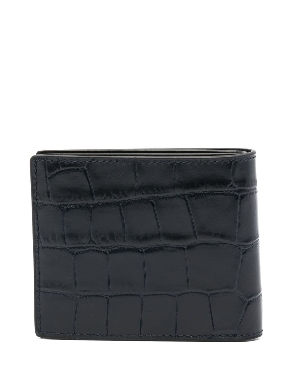 Mulberry crocodile-effect leather wallet - Blauw