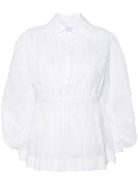Jil Sander pleated poplin shirt
