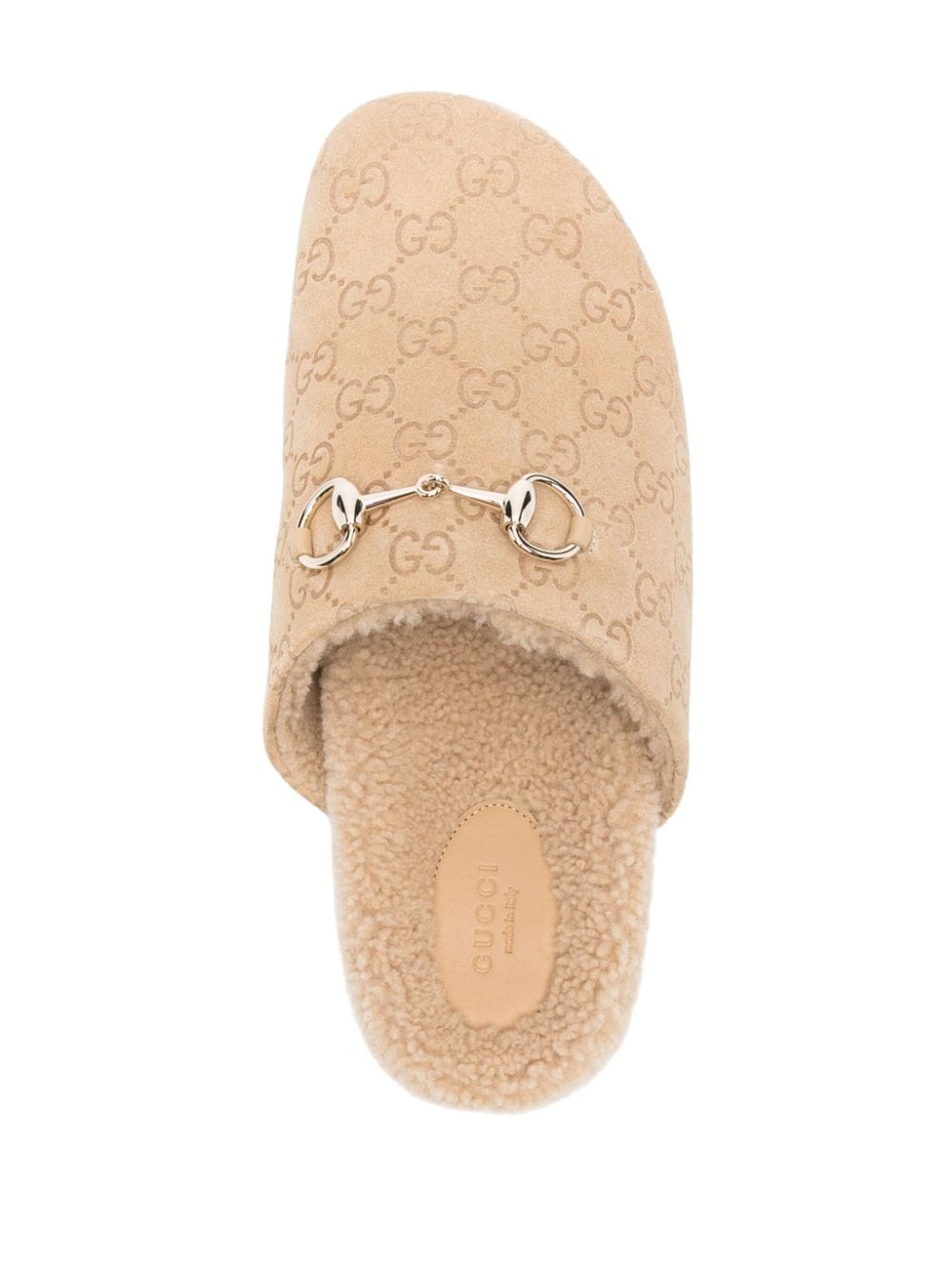 Shop Gucci Horsebit Mules In Neutrals