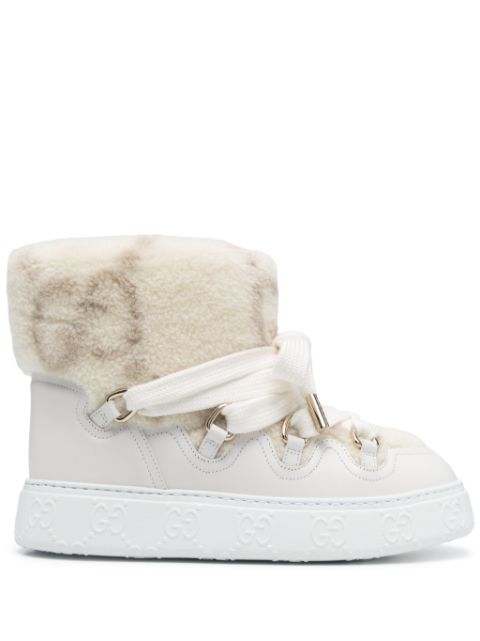 Gucci faux-shearling ankle boots