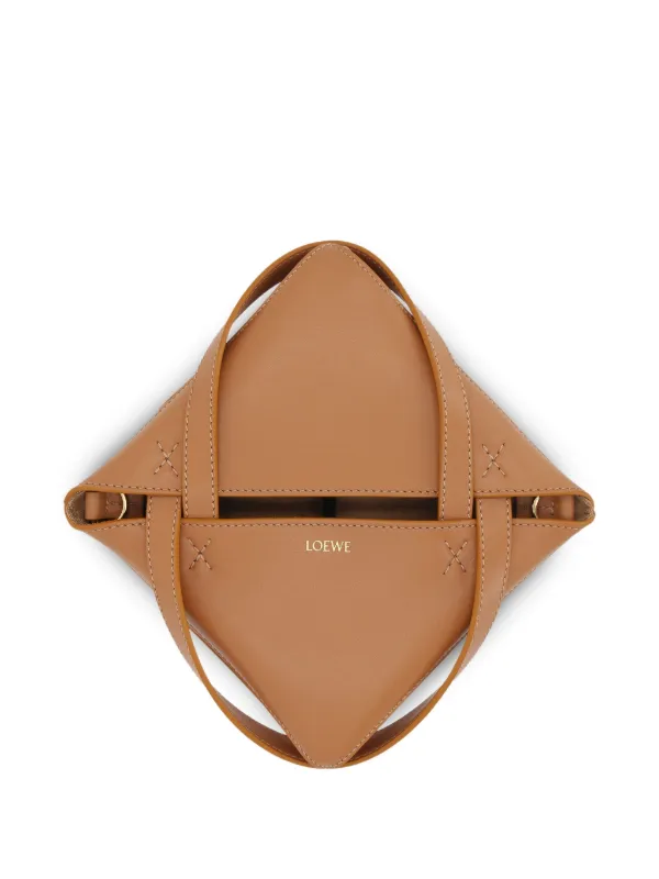 LOEWE Mini Puzzle Fold Tote Bag | Brown | FARFETCH