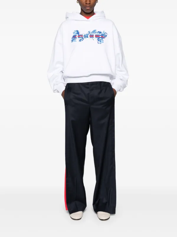 Gucci logo-print Hoodie | White | FARFETCH