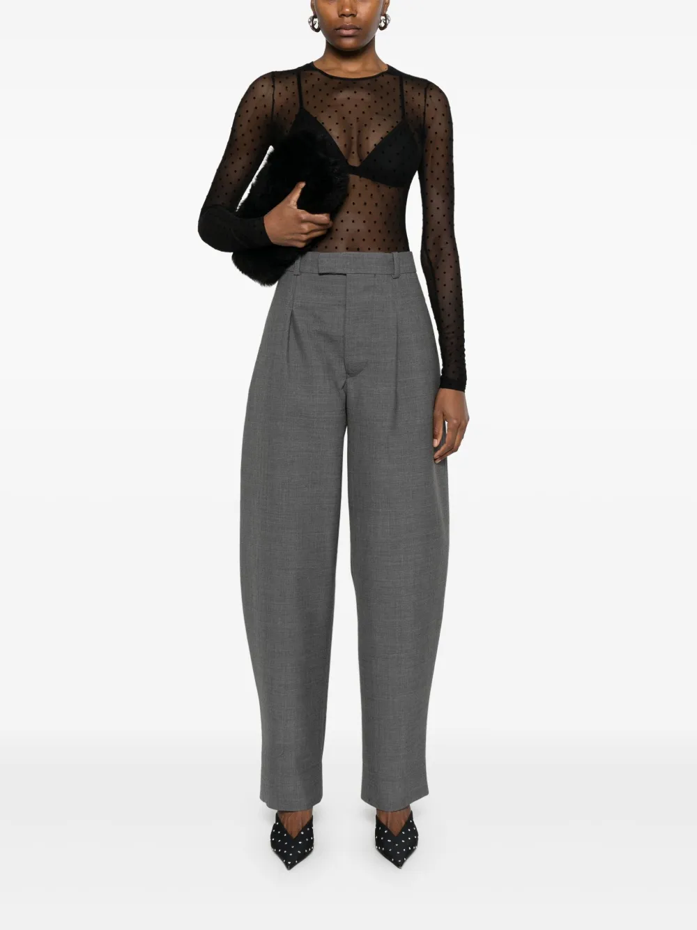 WARDROBE.NYC tapered trousers - Grijs