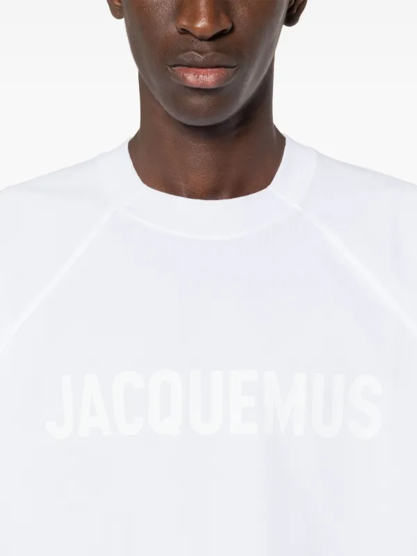 【関税&送料込】JACQUEMUS T-shirts and Polos White JACQUEMUS White Graphic Pocket T-Shirt