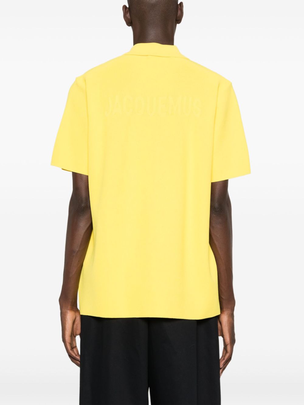 Jacquemus Le Polo Maille logo-embossed polo shirt Men