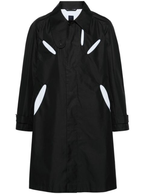 J.LAL Aperture cut-out trench coat