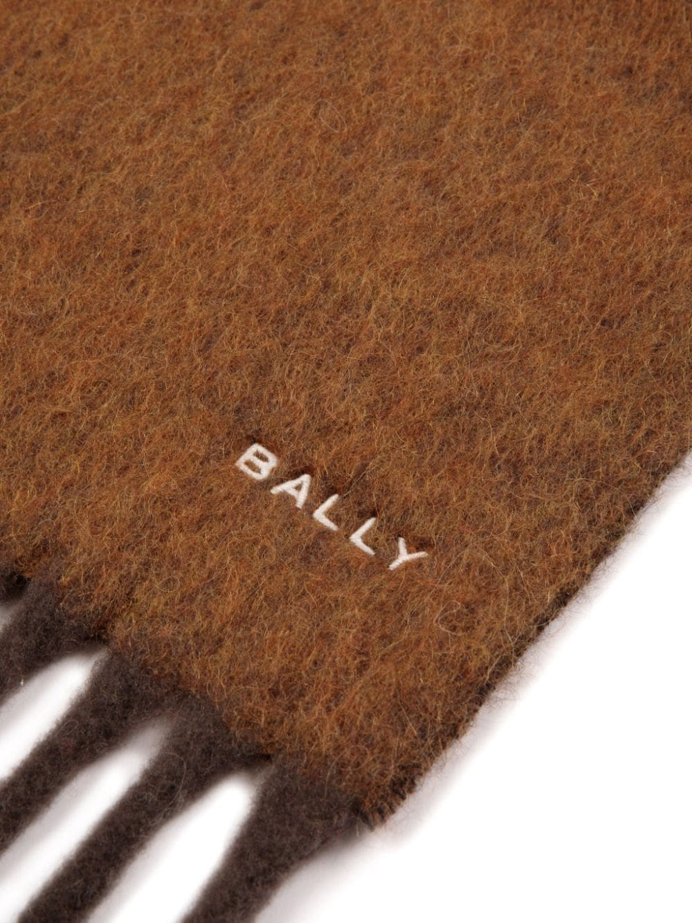 Bally logo-embroidered scarf - Bruin