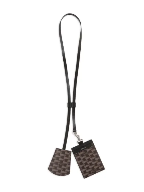 Bally geometric-print keyring