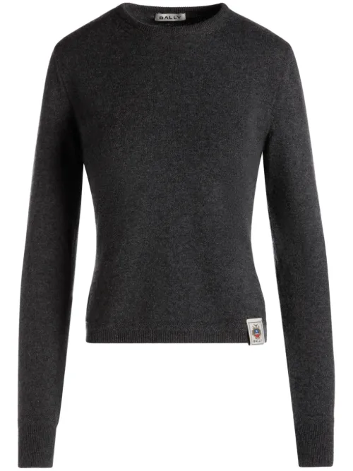 Pull en cachemire à patch logo - Bally - Modalova
