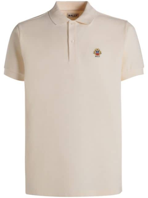 Bally playera tipo polo con logo bordado