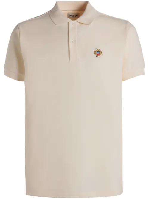 Polo en coton biologique à logo brodé - Bally - Modalova