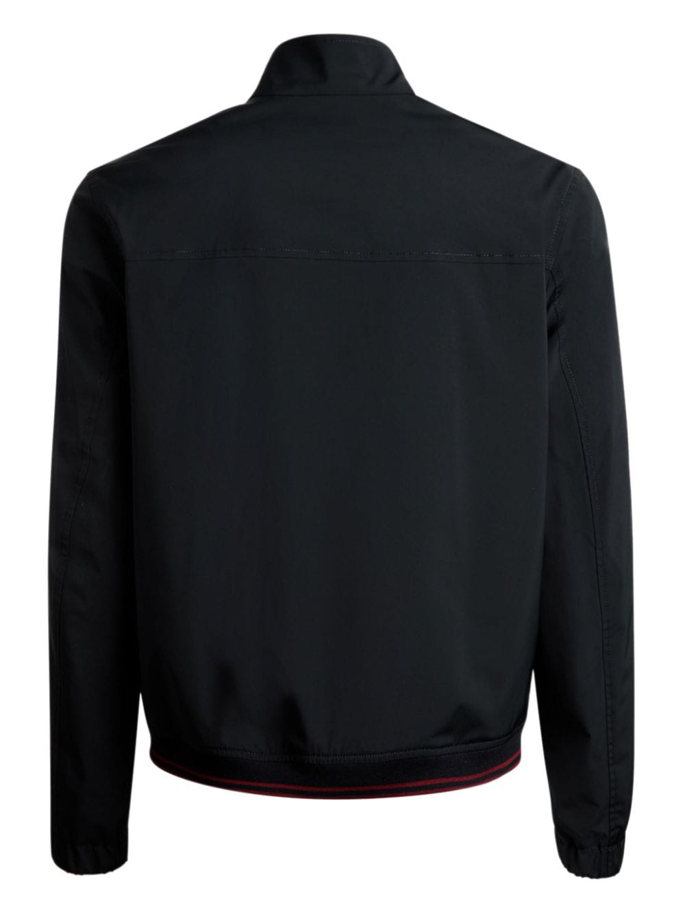 Shop Bally Zip-up Bomber Jacket In Black