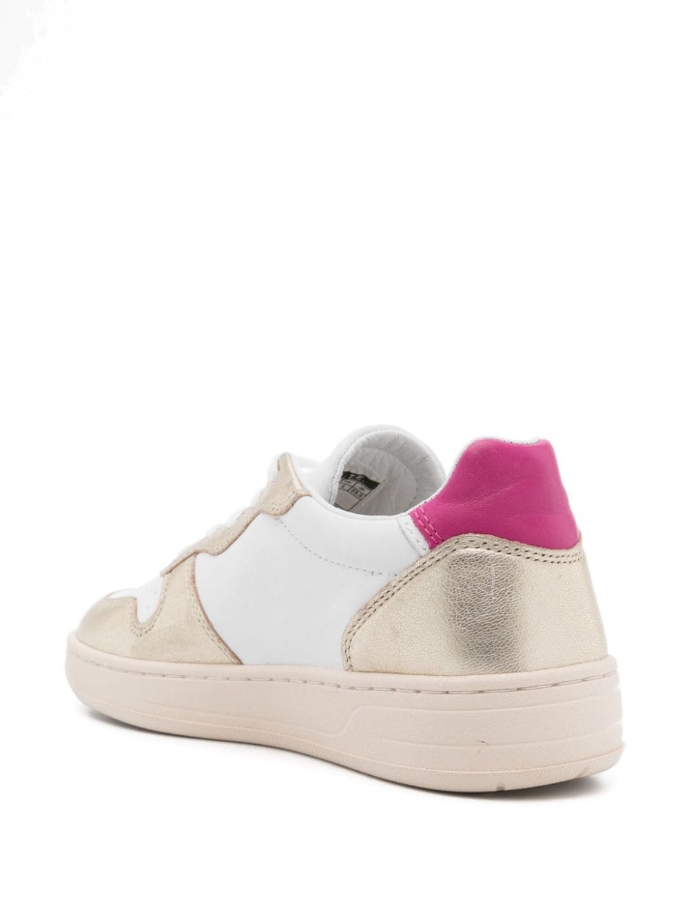 Shop Date Court Leather Sneakers In White