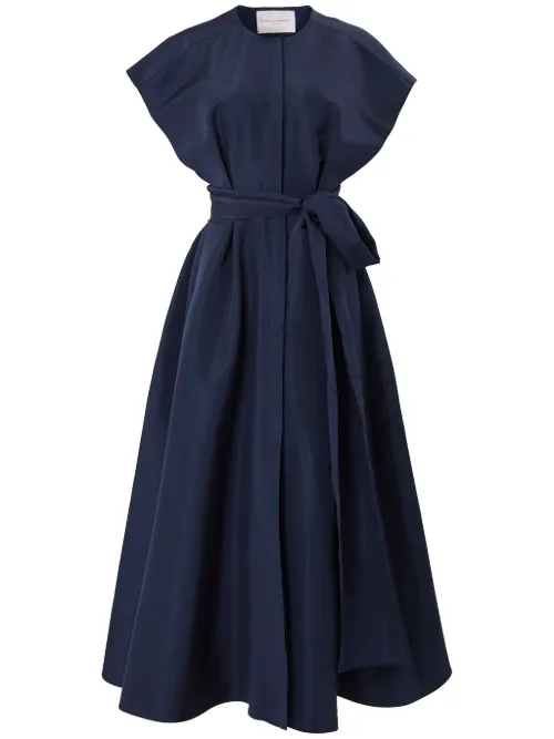 Robe ceinturée à coupe longue - Carolina Herrera - Modalova