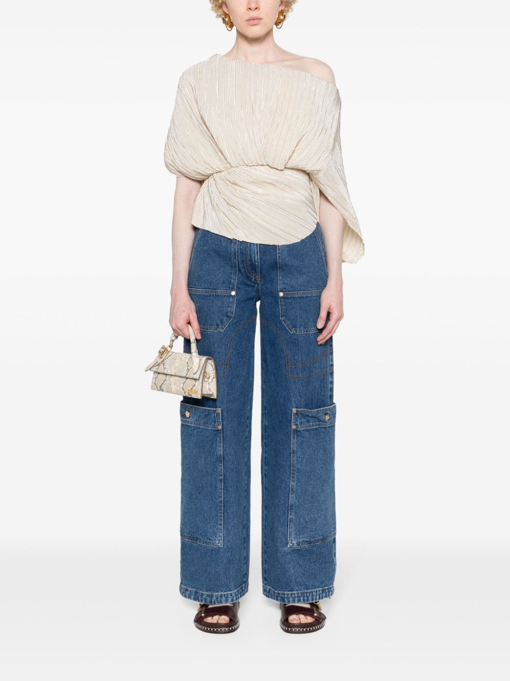 Image 2 of Cult Gaia Wynn high-rise wide-leg jeans