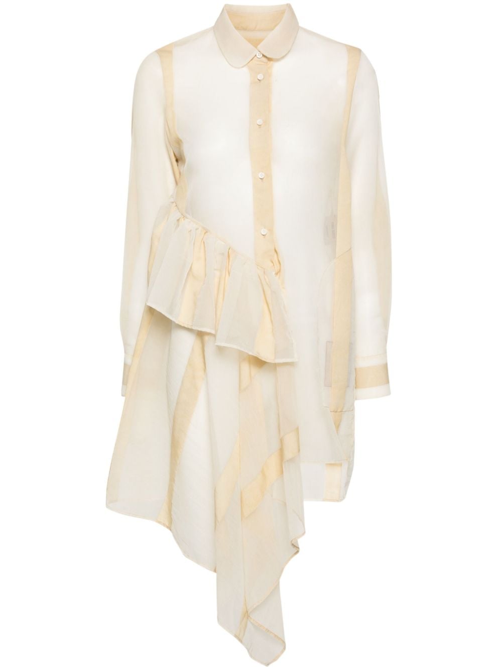 Uma Wang Asymmetrisch blouse Beige