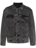 Y/Project logo-patch denim jacket - Grey
