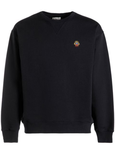 Bally logo-patch cotton sweatshirt