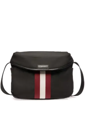 Bally ストライプ ショルダーバッグ | ブラック | FARFETCH JP