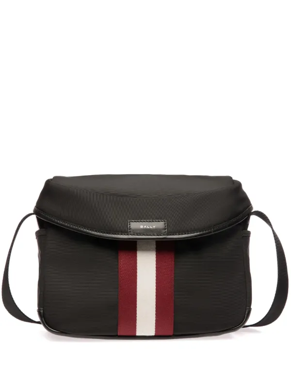 Bally Code ストライプ メッセンジャーバッグ | ブラック | FARFETCH JP
