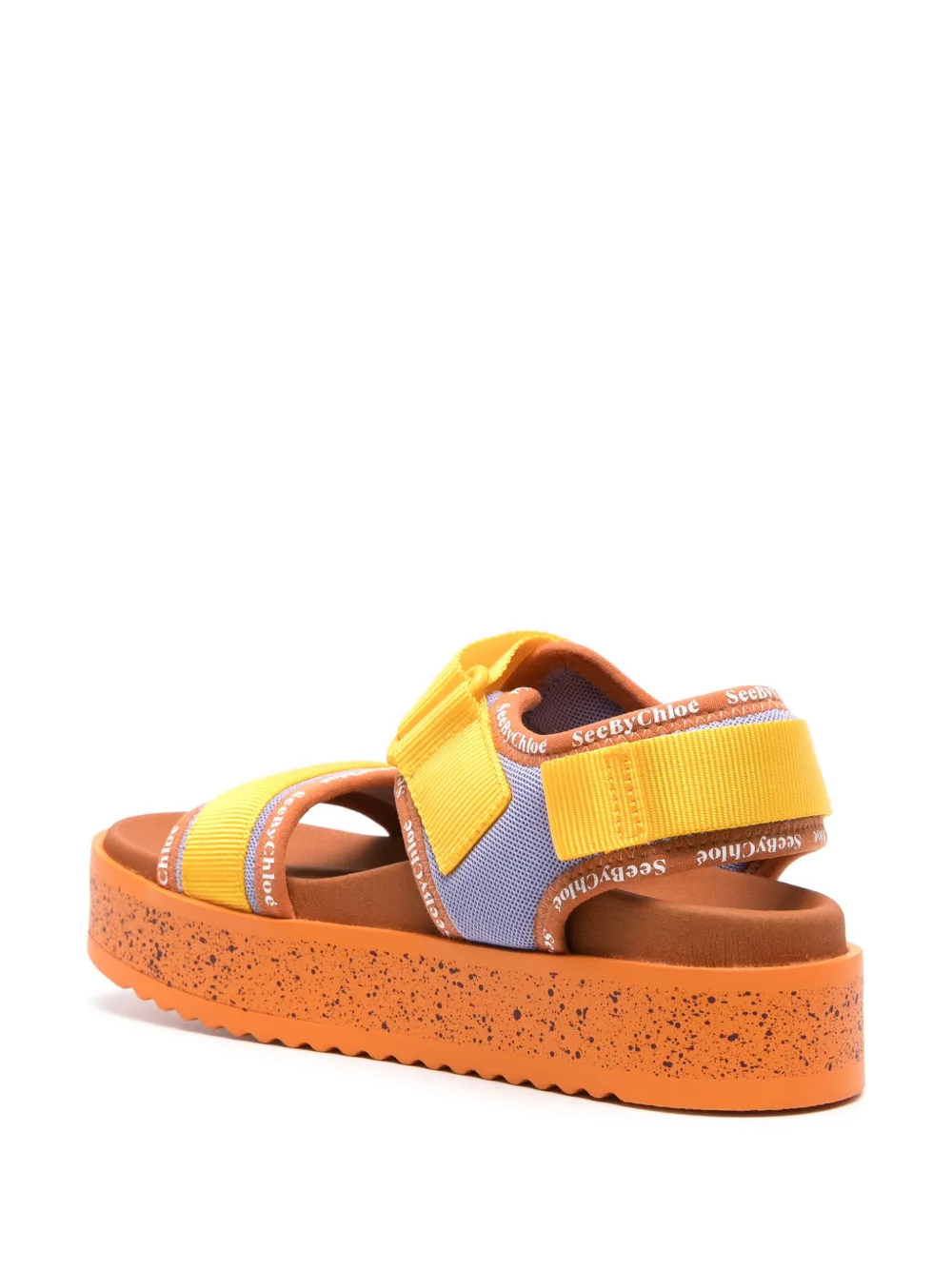 See by Chloé Pipper 45mm flatform sandals Orange