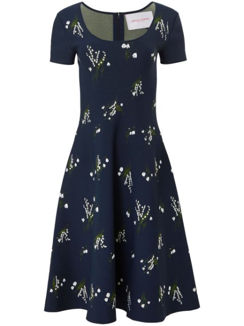 Carolina Herrera floral-print flared midi dress Women