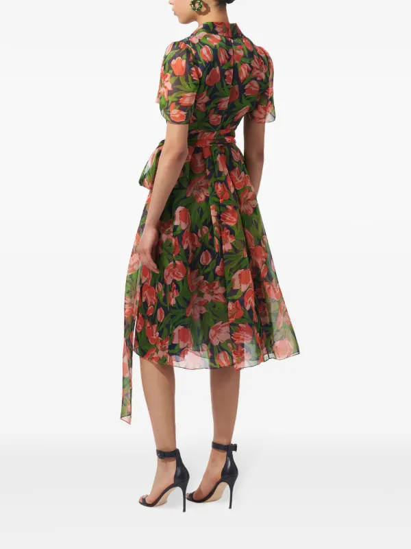 Carolina Herrera プリント シャツドレス | グリーン | FARFETCH JP