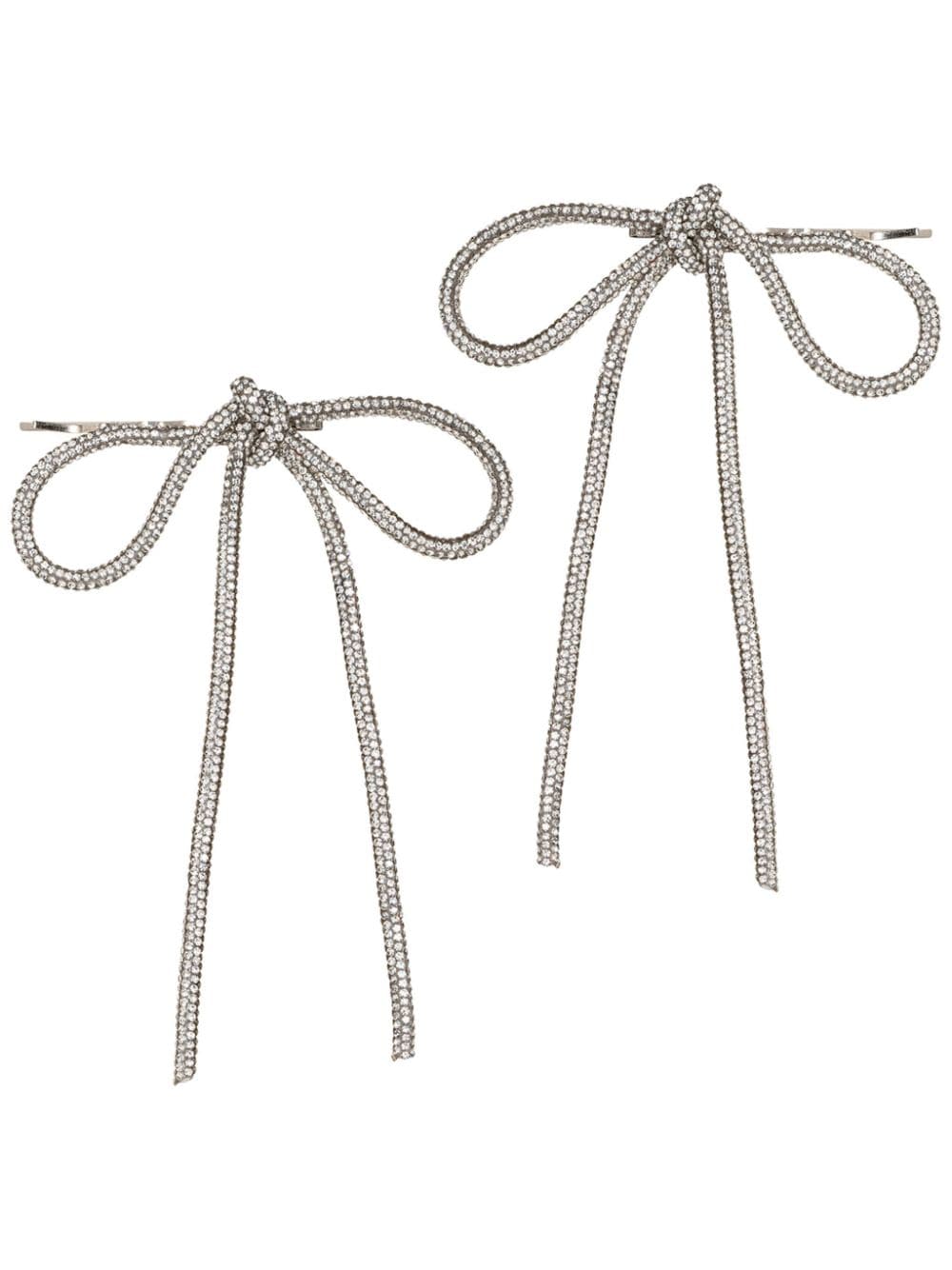 Jennifer Behr Ava bobby pins (set of two) Zilver