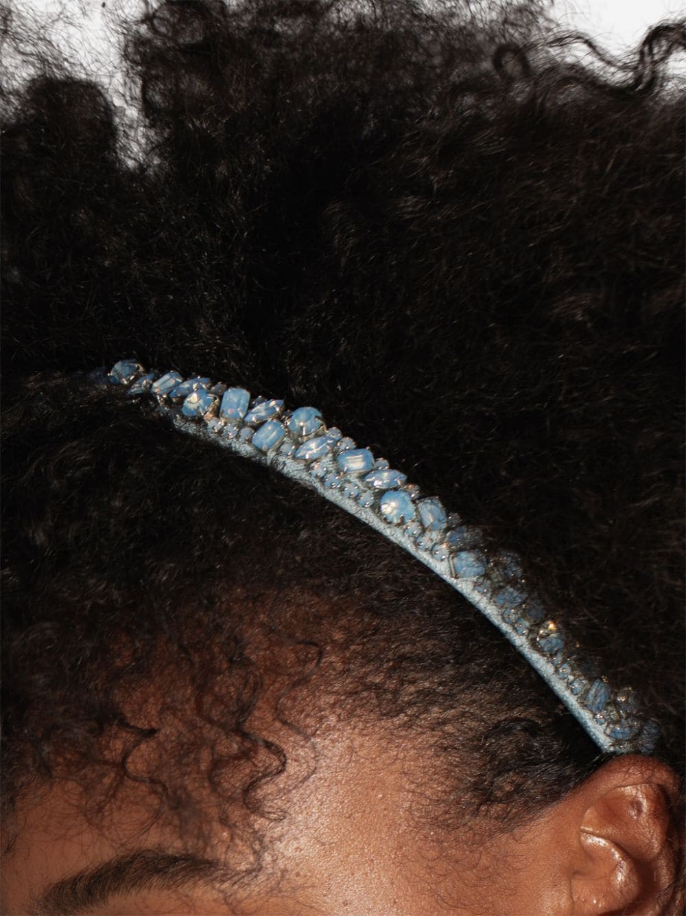 Jennifer Behr Haarband verfraaid met kristallen Blauw