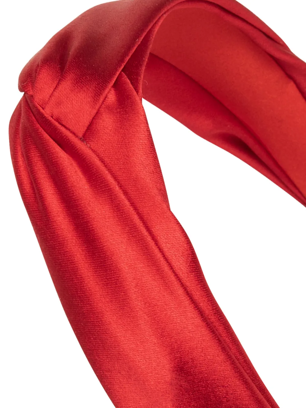 Shop Jennifer Behr Petite Twist Silk Headband In Red