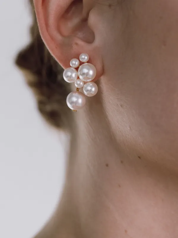 【Jennifer behr】Perlita ピアス Perlita Earrings -- Pearl – Jennifer Behr LLC