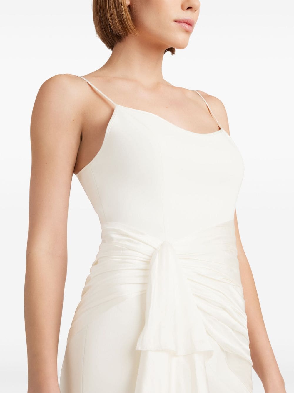 Shop Cinq À Sept Anselle Asymmetric Short Dress In White