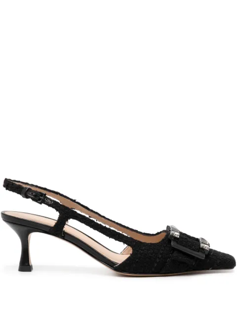 Madison.Maison Atena Black Heel Slingback 50mm