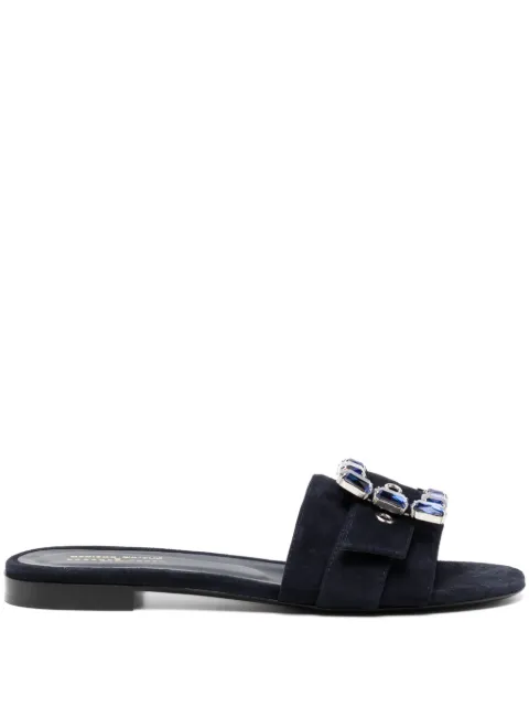 Madison.Maison Madison Maison Fade Jeweled Buckle Khaki Sandal