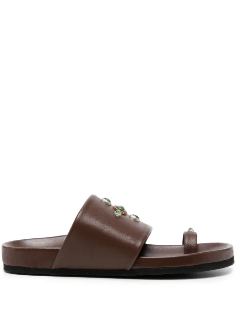 Madison.Maison sandalias Tyche Chocolate Toe Ring