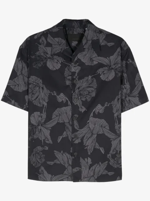 Neil Barrett floral-print bowling shirt